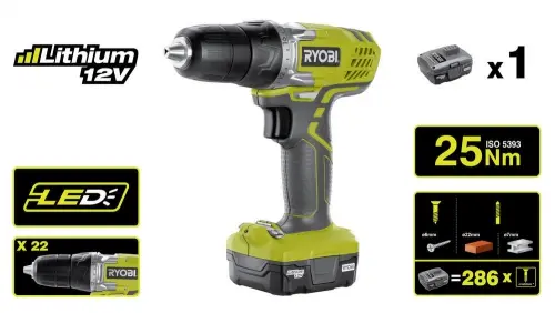  Купить  Шуруповерты Шуруповерт аккумуляторный Ryobi R12SD L13S в Одессе купить в интернет-магазине strojtehnika.od.ua 