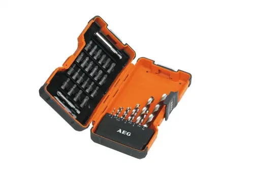  Купить  Расходные материалы Набор сверел по металлу/бит AEG POWER HSS-G в Одессе купить в интернет-магазине strojtehnika.od.ua 