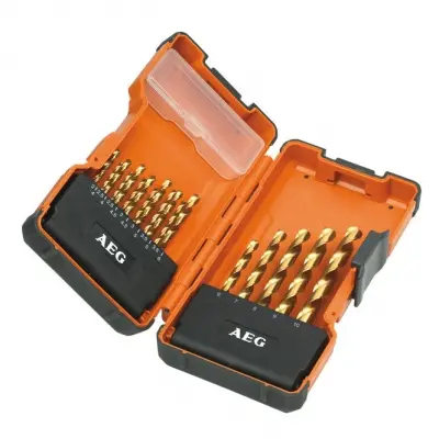  Купить  Расходные материалы Набор сверел по металлу AEG HSS-TIN в Одессе купить в интернет-магазине strojtehnika.od.ua 